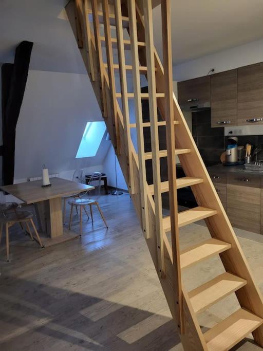 Ferienwohnung Au Coeur Du Val D'Argent Duplex Atypique A Sainte-Marie-Aux-Mines Exterior foto